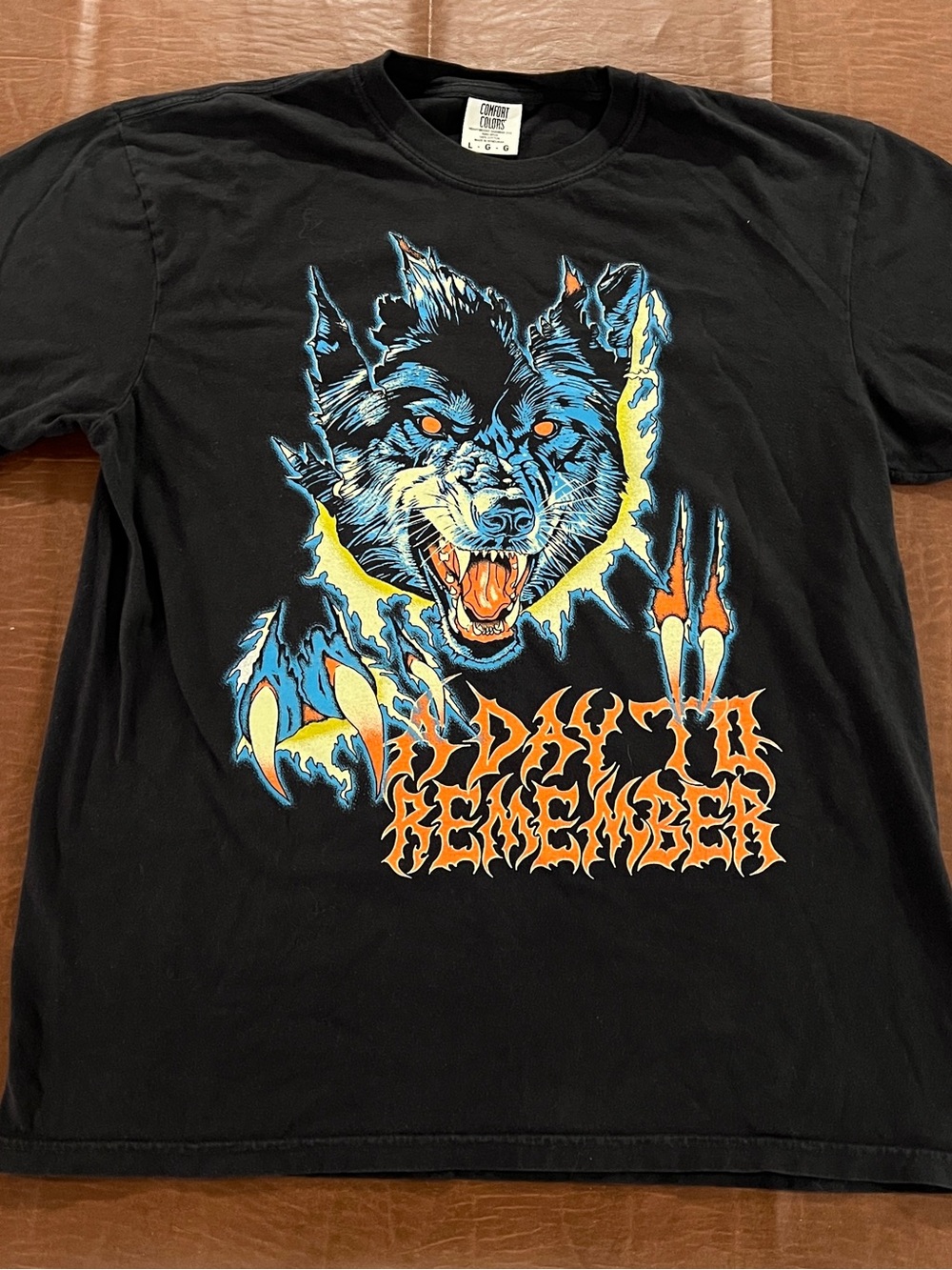 ADTR A Day to Remember Band Out Came The Wolves Shirt - Dual Sided - Large